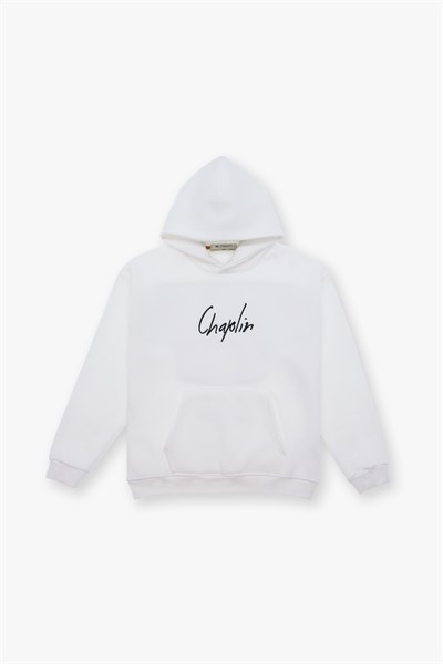 Frames of Laughter Oversize Sweatshirt Kadın Ekru