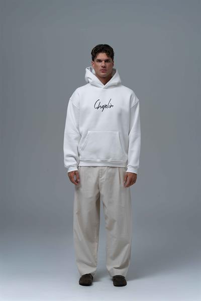 Frames of Laughter Oversize Sweatshirt Erkek Ekru