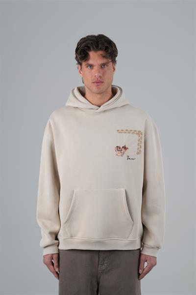 Heritage Threads Oversize Sweatshirt Erkek Stone