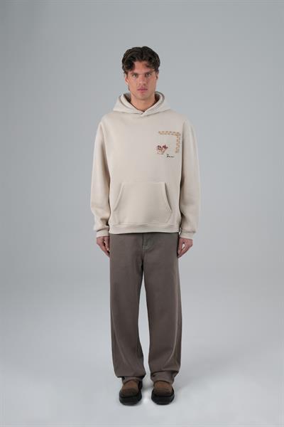 Heritage Threads Oversize Sweatshirt Erkek Stone