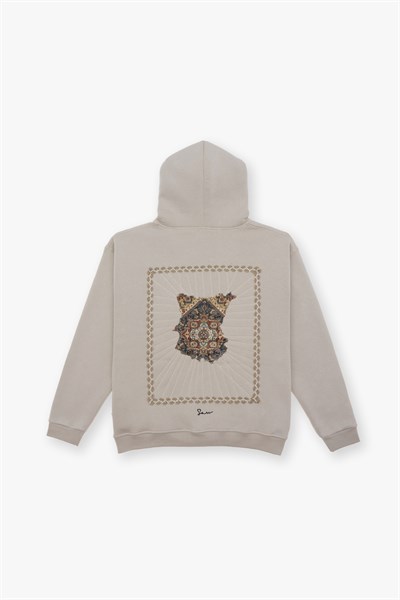 Heritage Threads Oversize Sweatshirt Erkek Stone