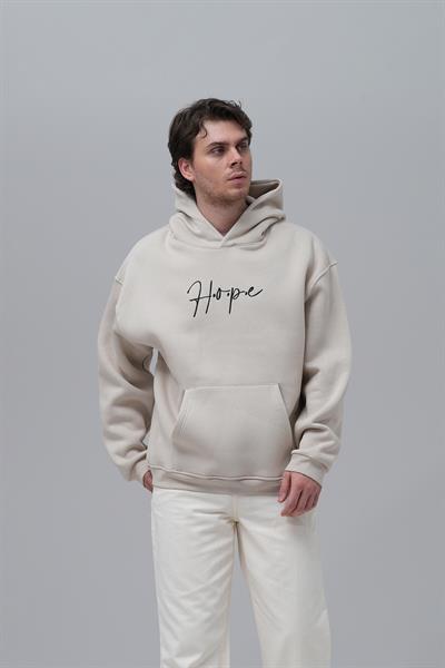 Hope Oversize Sweatshirt Erkek Stone