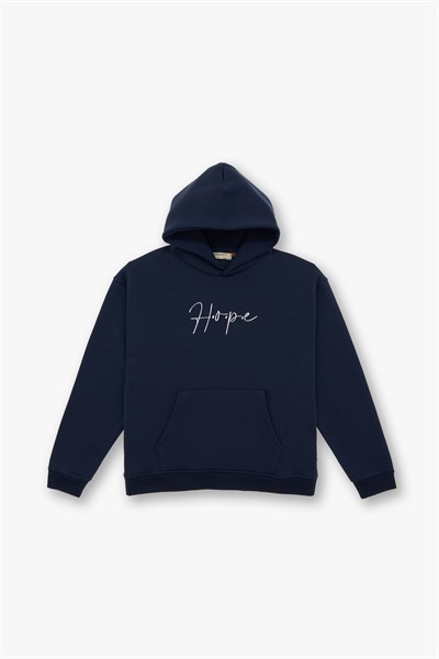 Hope Oversize Sweatshirt Erkek İndigo