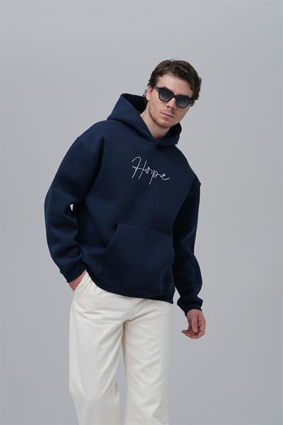 Hope Oversize Sweatshirt Erkek İndigo