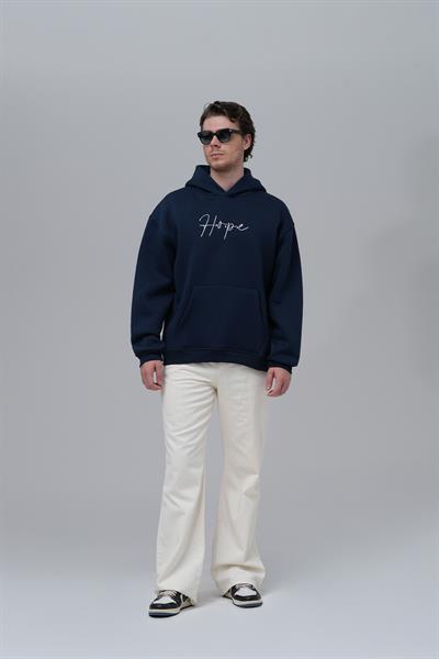 Hope Oversize Sweatshirt Erkek İndigo