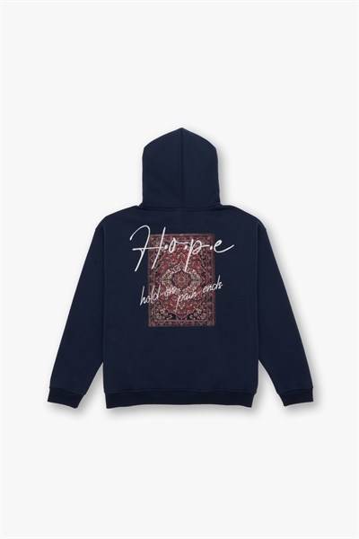 Hope Oversize Sweatshirt Erkek İndigo