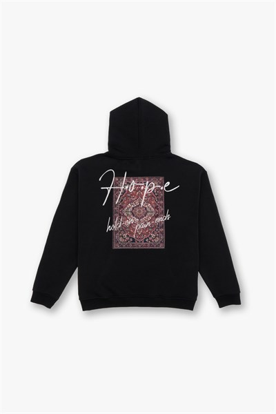 Hope Oversize Sweatshirt Erkek Siyah
