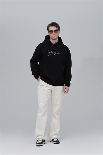 Hope Oversize Sweatshirt Erkek Siyah