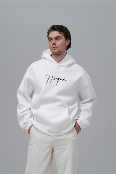Hope Oversize Sweatshirt Erkek Ekru