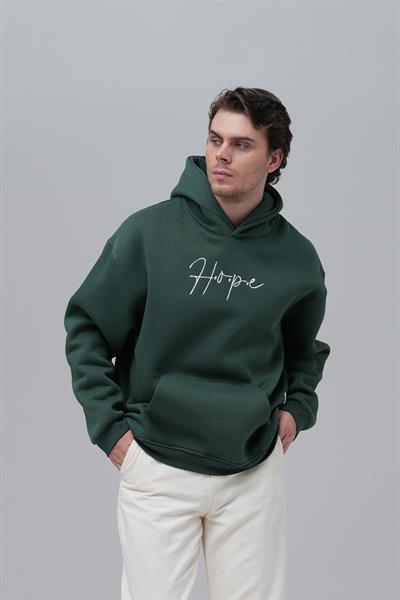 Hope Oversize Sweatshirt Erkek Yeşil