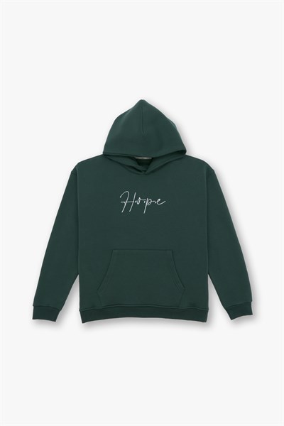 Hope Oversize Sweatshirt Erkek Yeşil