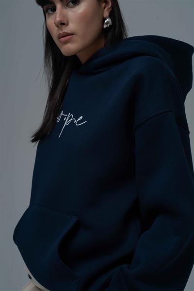 Hope Oversize Sweatshirt Kadın İndigo