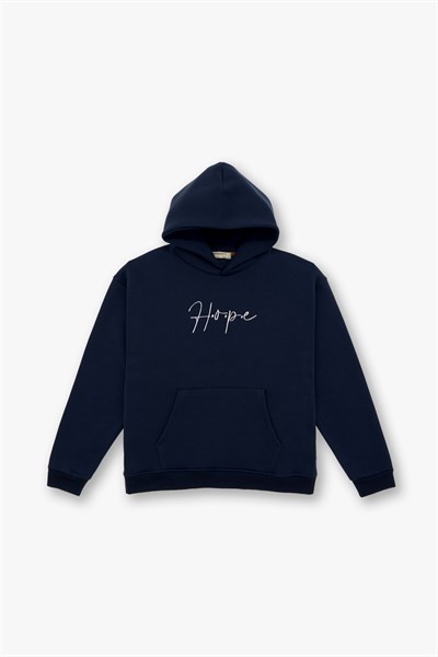 Hope Oversize Sweatshirt Kadın İndigo