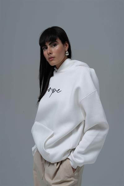 Hope Oversize Sweatshirt Kadın Ekru