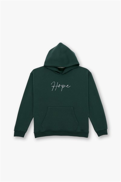 Hope Oversize Sweatshirt Kadın Yeşil