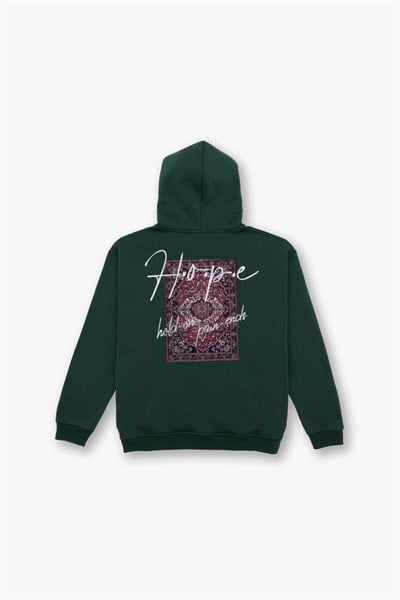 Hope Oversize Sweatshirt Kadın Yeşil