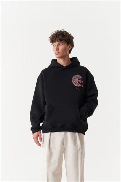 Imperial Relic Oversize Erkek Sweatshirt Siyah