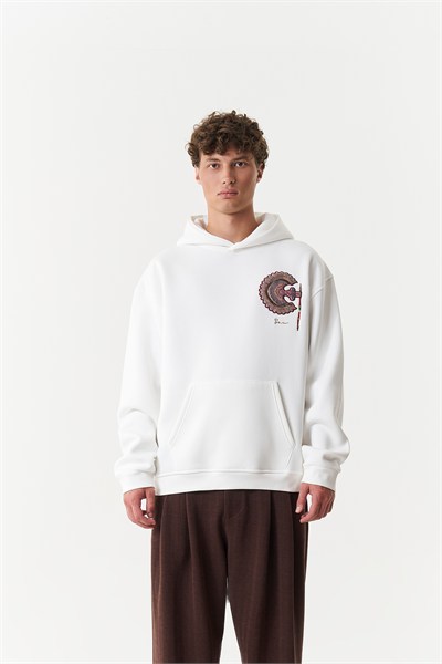 Imperial Relic Oversize Erkek Sweatshirt Ekru