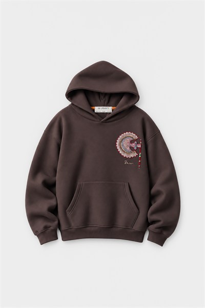 Imperial Relic Oversize Erkek Sweatshirt Kahverengi