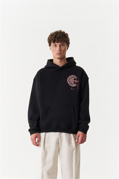 Imperial Relic Oversize Erkek Sweatshirt Siyah