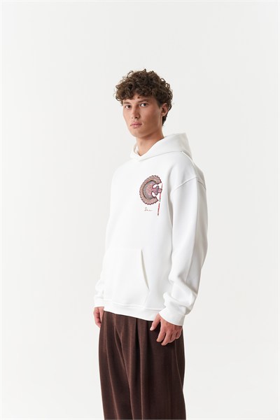Imperial Relic Oversize Erkek Sweatshirt Ekru