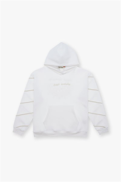 Inner Flow Oversize Sweatshirt Erkek Ekru