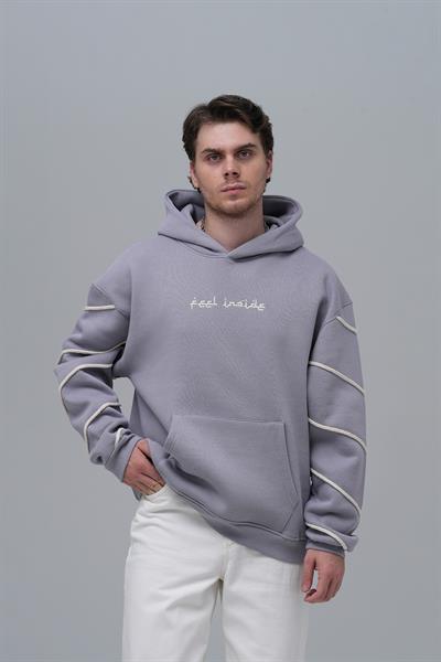 Inner Flow Oversize Sweatshirt Erkek Gri