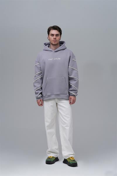 Inner Flow Oversize Sweatshirt Erkek Gri