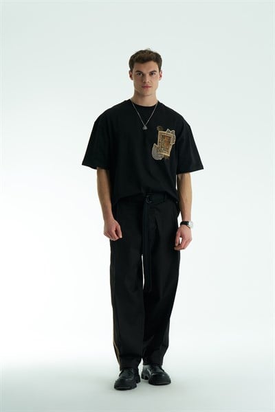 Kairo Relaxed Fit Erkek Pantolon Siyah