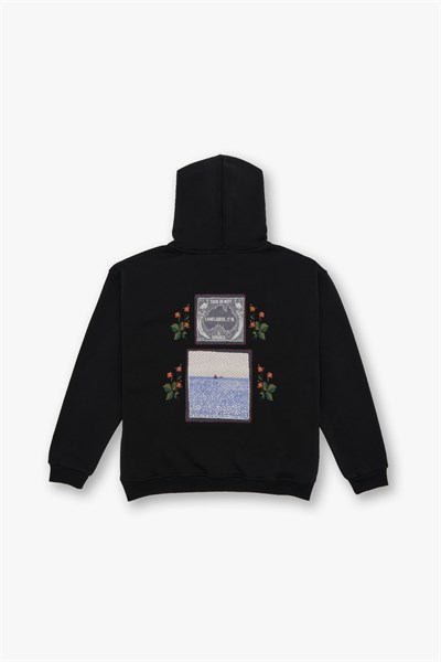 Loneliness Is a Choice Oversize Sweatshirt Kadın Siyah