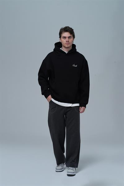 Loneliness Is a Choice Oversize Sweatshirt Erkek Siyah