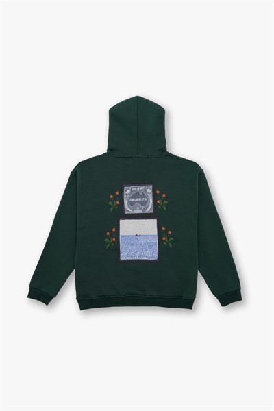 Loneliness Is a Choice Oversize Sweatshirt Kadın Yeşil