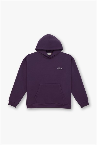 Loneliness Is a Choice Oversize Sweatshirt Erkek Mor