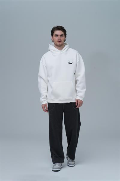 Loneliness Is a Choice Oversize Sweatshirt Erkek Ekru