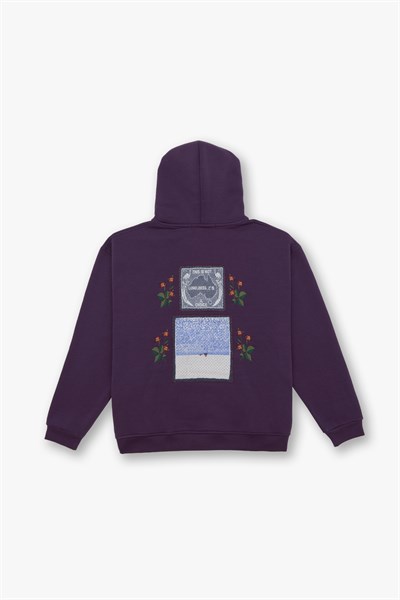 Loneliness Is a Choice Oversize Sweatshirt Erkek Mor