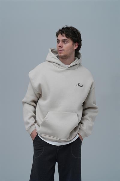 Loneliness Is a Choice Oversize Sweatshirt Erkek Stone