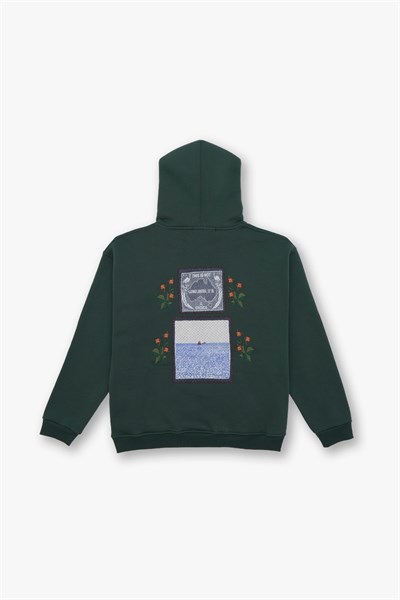Loneliness Is a Choice Oversize Sweatshirt Erkek Yeşil