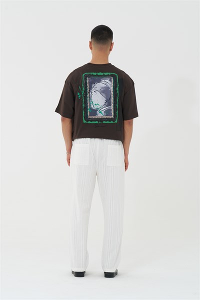 Loomline Relaxed Fit Erkek Pantolon Ekru
