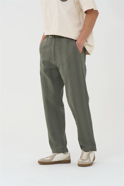 Loomline Relaxed Fit Erkek Pantolon Haki