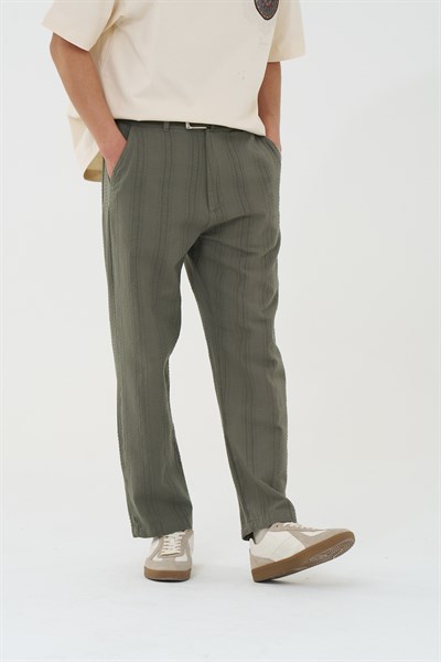 Loomline Relaxed Fit Erkek Pantolon Haki