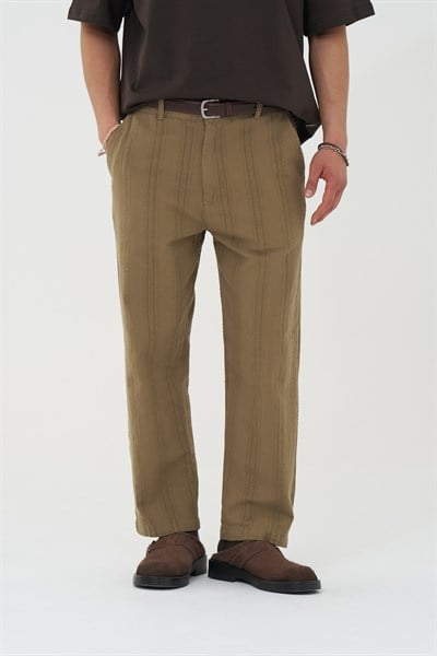 Loomline Relaxed Fit Erkek Pantolon Vizon