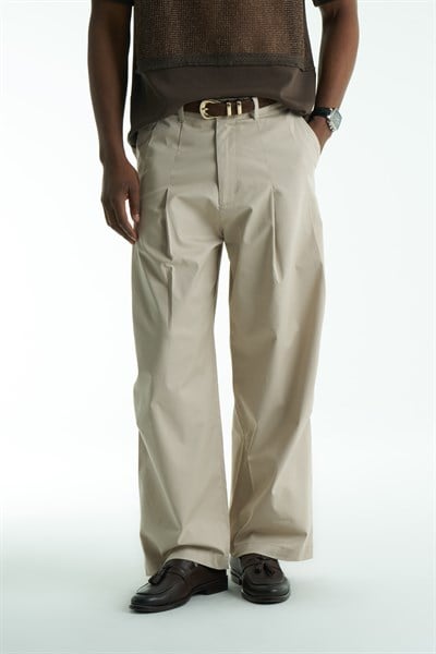Marlo Relaxed Fit Erkek Pantolon Bej