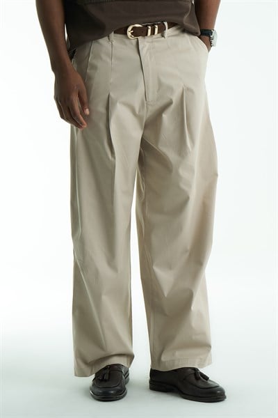 Marlo Relaxed Fit Erkek Pantolon Bej