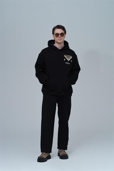 Memories Never Die Oversize Sweatshirt Erkek Siyah