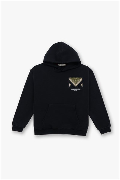 Memories Never Die Oversize Sweatshirt Erkek Siyah