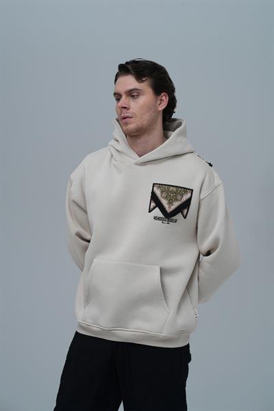 Memories Never Die Oversize Sweatshirt Erkek Stone