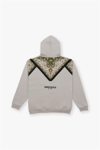 Memories Never Die Oversize Sweatshirt Kadın Stone