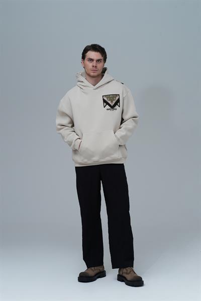Memories Never Die Oversize Sweatshirt Erkek Stone