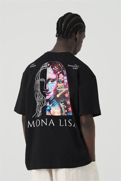 Mona Vision Oversize Erkek Tişört Siyah