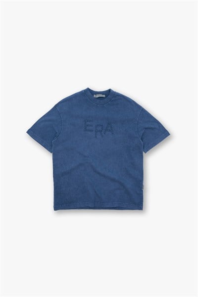 New Era Oversize Tişört Erkek Mavi